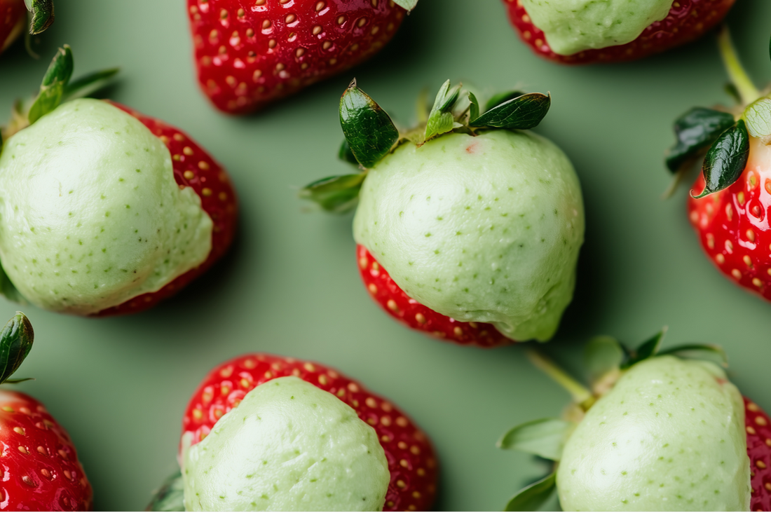 Matcha Chocolate-Covered Strawberries | Maison Koko