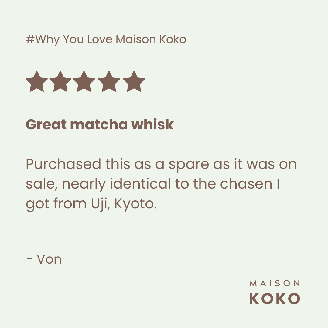 Bamboo Matcha Whisk (120 Prongs)