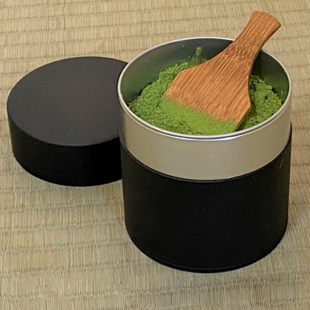 Matcha Sifter with Bamboo Paddle Black | Maison Koko