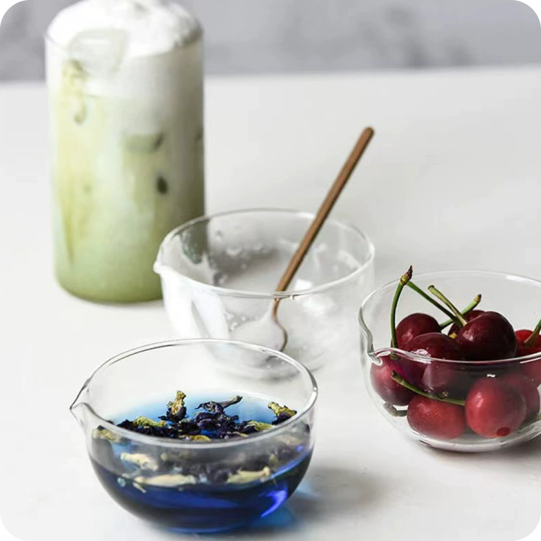 Mini Glass Matcha Bowl with Spout | Maison Koko