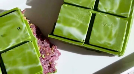 Pistachio & Raspberry Matcha Chocolate | Maison Koko