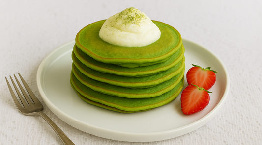 Fluffy Matcha Pancakes Recipe | Maison Koko
