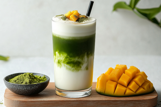 Mango Iced Matcha Latte Recipe