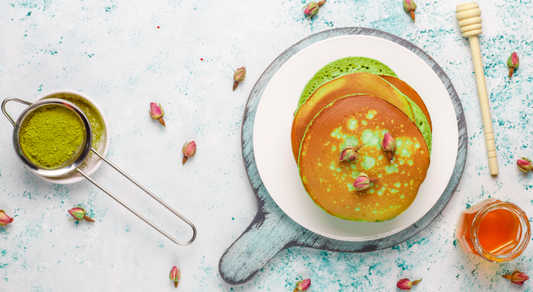Fluffy Matcha Pancakes Recipe | Maison Koko