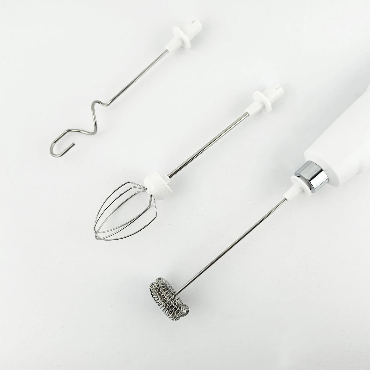 3 different high-quality stainless steel whisks for frothing, mixing, and blending | Maison Koko