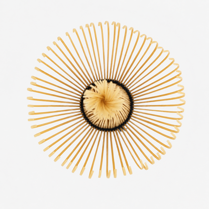 Bamboo Matcha Whisk (Shin) Close Up White background Details | Maison Koko