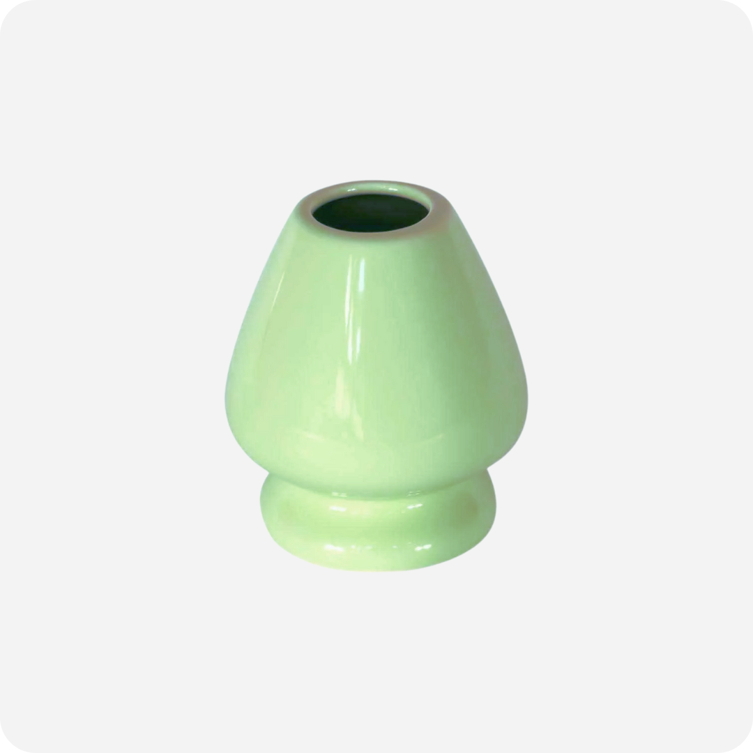 Ceramic Matcha Whisk Holder (Narrow Hole) Green | Maison Koko