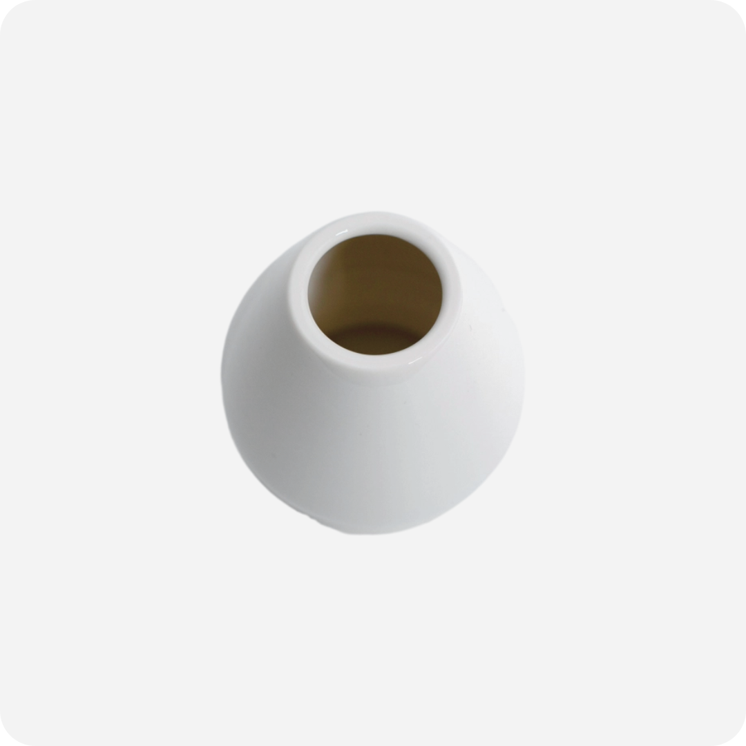 Ceramic Matcha Whisk Holder (Narrow Hole) White | Maison Koko