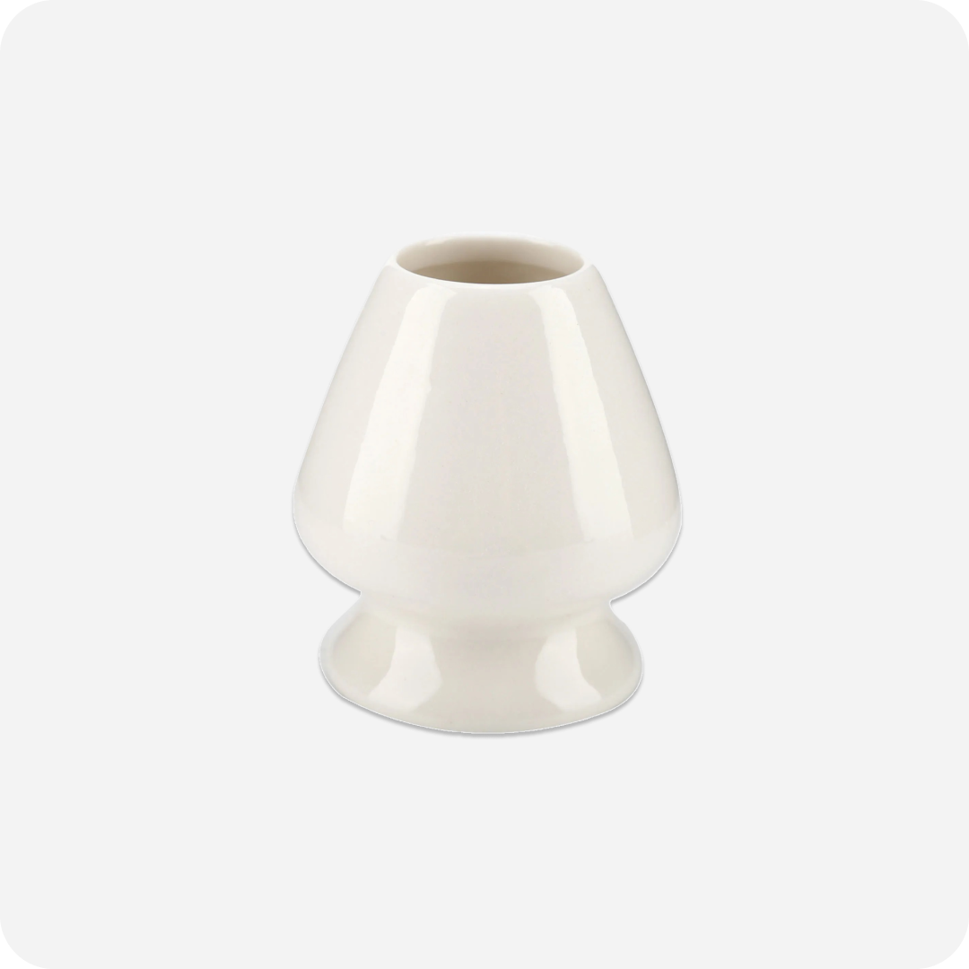 Ceramic Matcha Whisk Holder (Wide Hole) White | Maison Koko