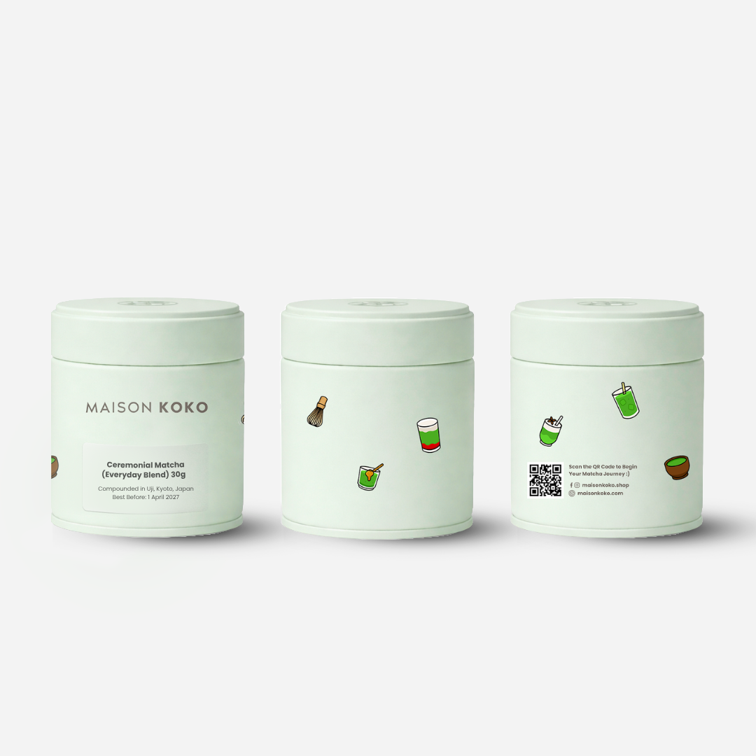 Ceremonial Matcha (Everyday Blend) Bright Green Tin - Maison Koko