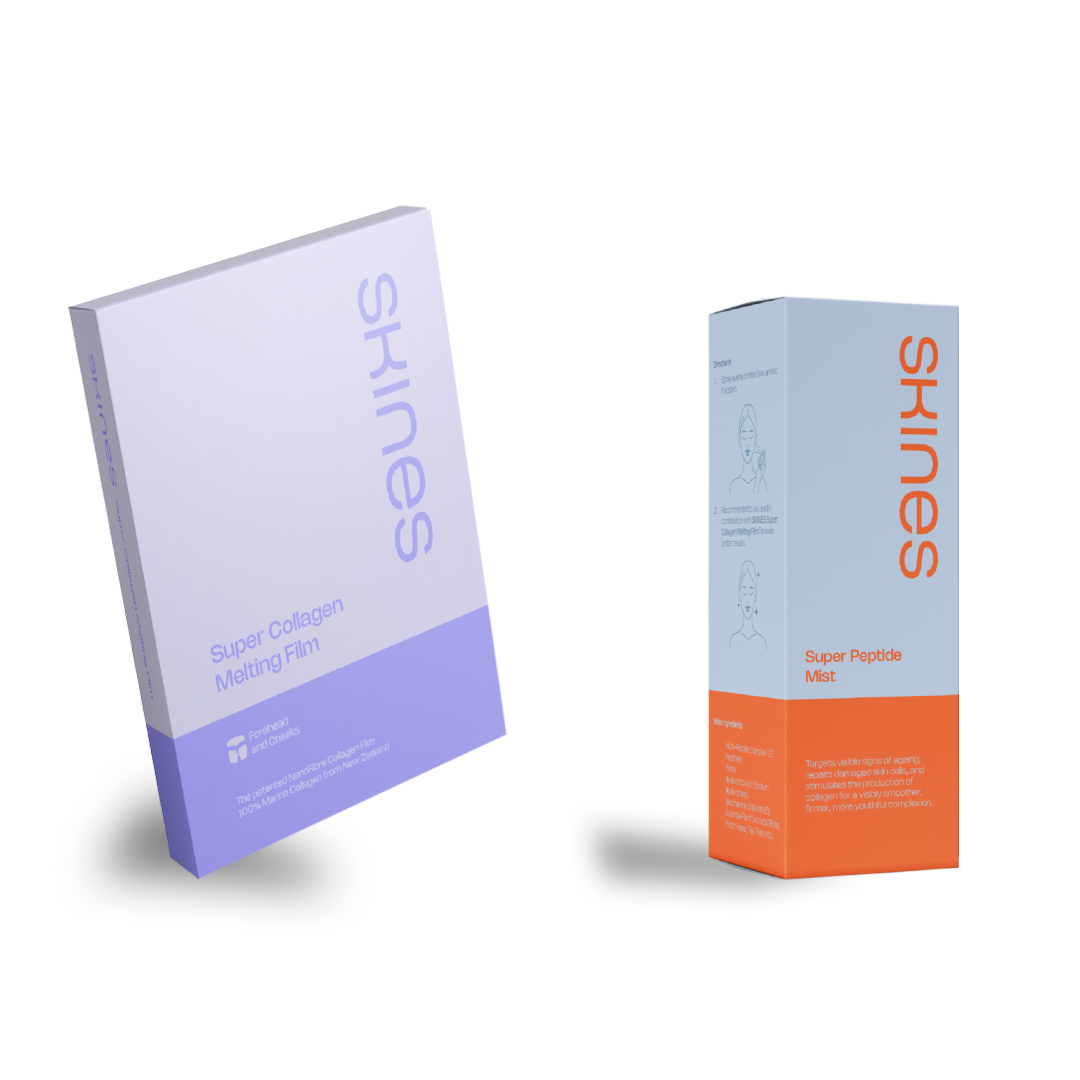 Collagen Peptide Duo Bundle Package Mockup SKINES Beauty | Maison Koko