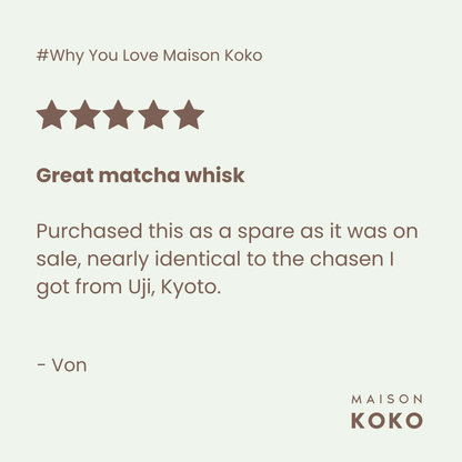 Bamboo Matcha Whisk (120 Prongs)