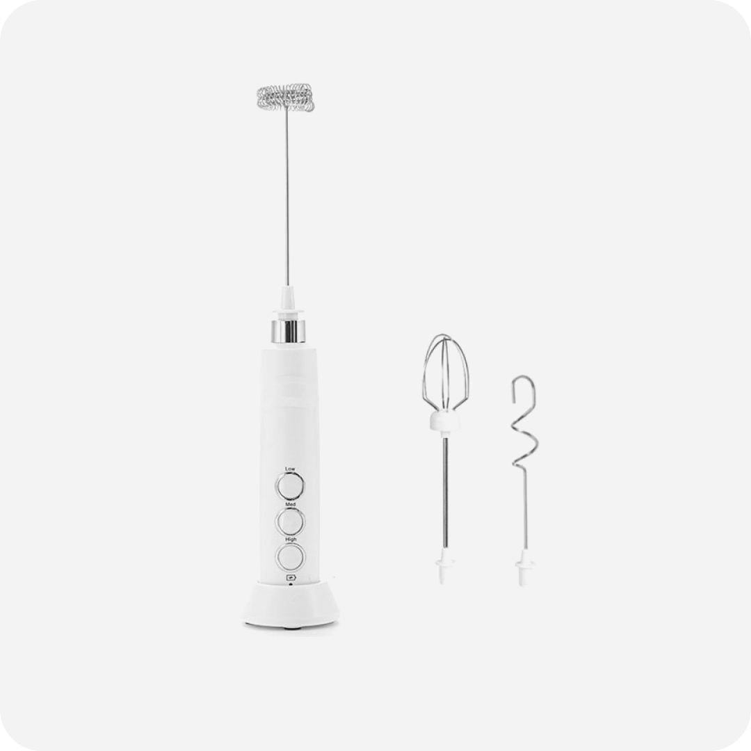 Electric Milk Frother Stick with Charging Stand | Maison Koko
