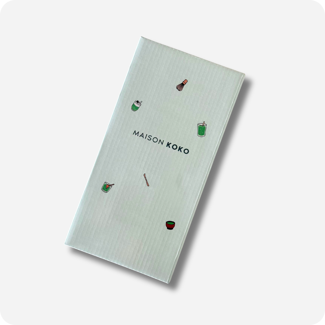 Electric Milk Frother Stick with Charging Stand (White) Package Front View | Maison Koko