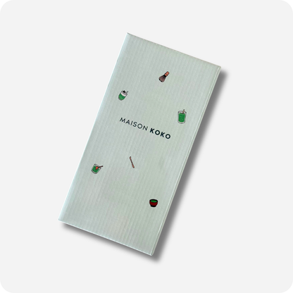 Electric Milk Frother Stick with Charging Stand (White) Package Front View | Maison Koko