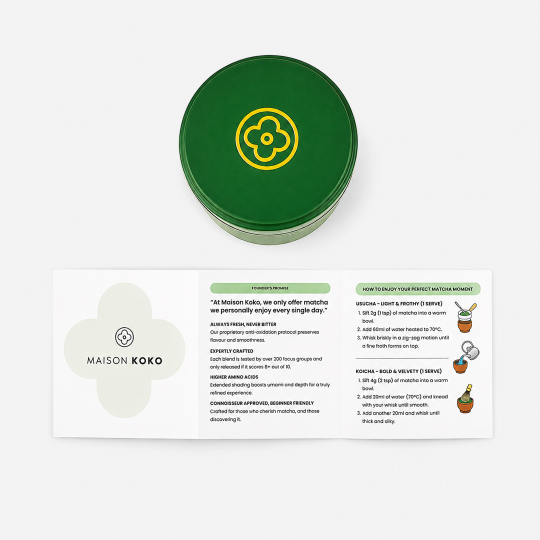 Empty Matcha Dark Green Instruction  | Maison Koko