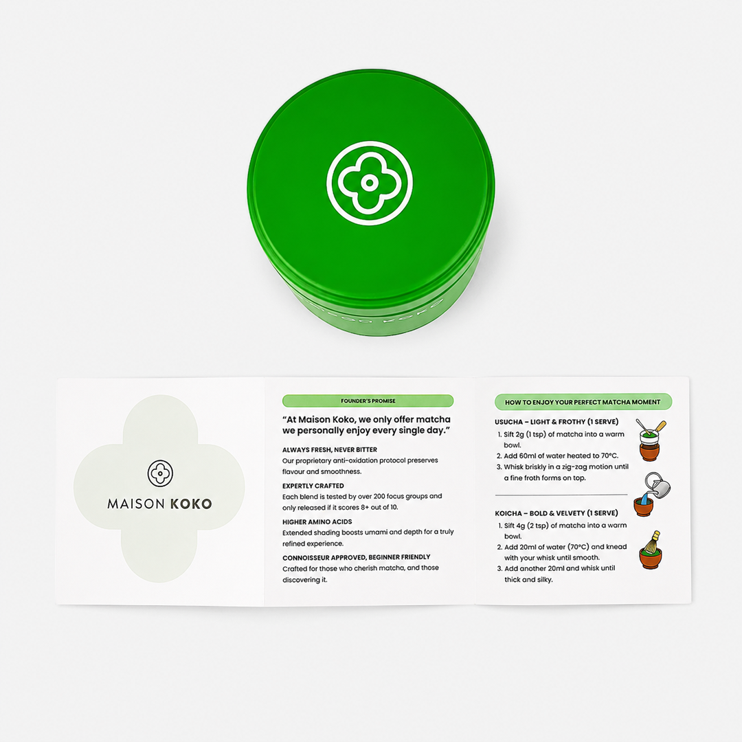 Empty Matcha Green Instruction | Maison Koko