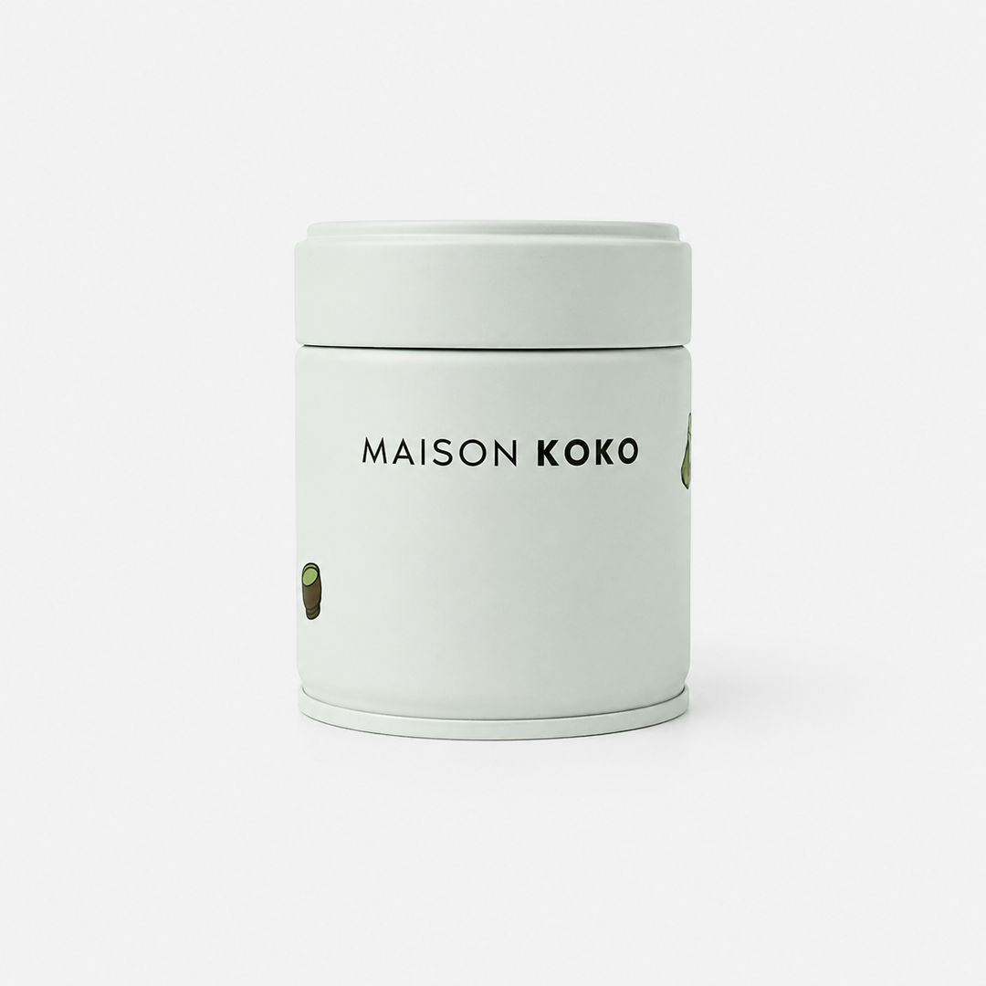 Empty Matcha Tin Light Green | Maison Koko