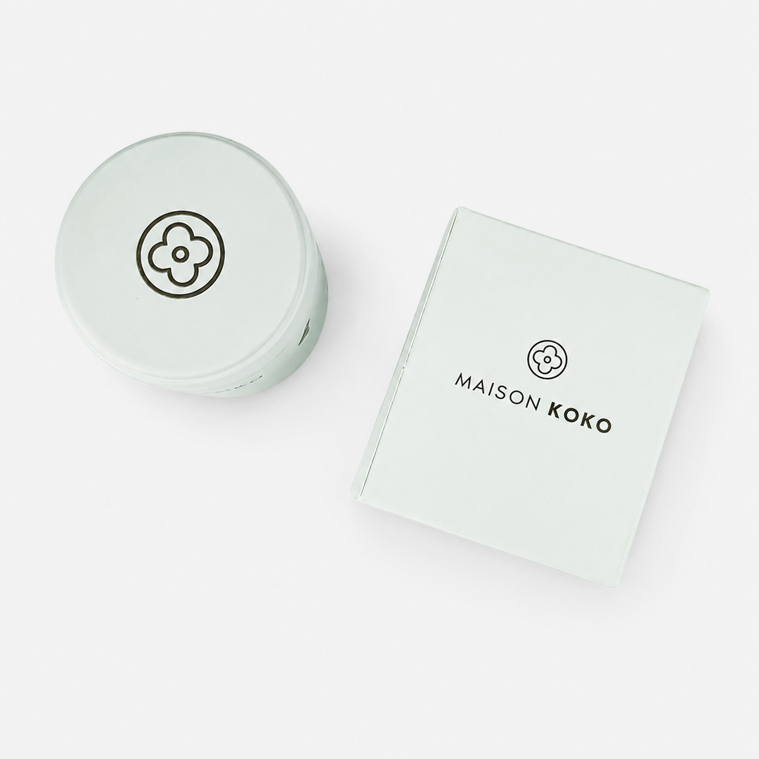 Empty Matcha Tin Light Green Up View | Maison Koko