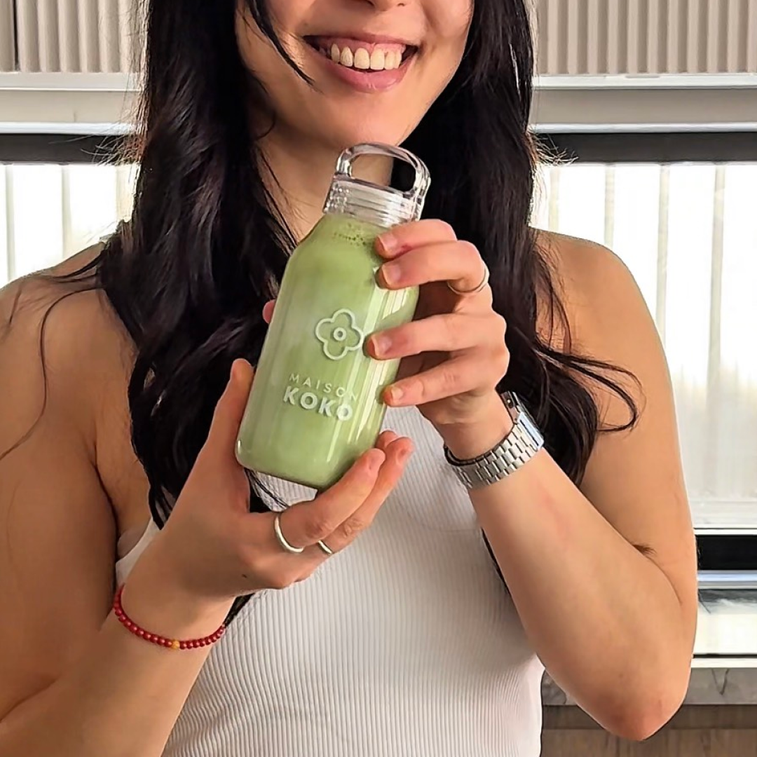 Glass Matcha Mixer Bottle (300ml) Drink | Maison Koko