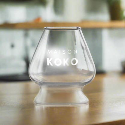 Glass Matcha Whisk Holder Front View | Maison Koko