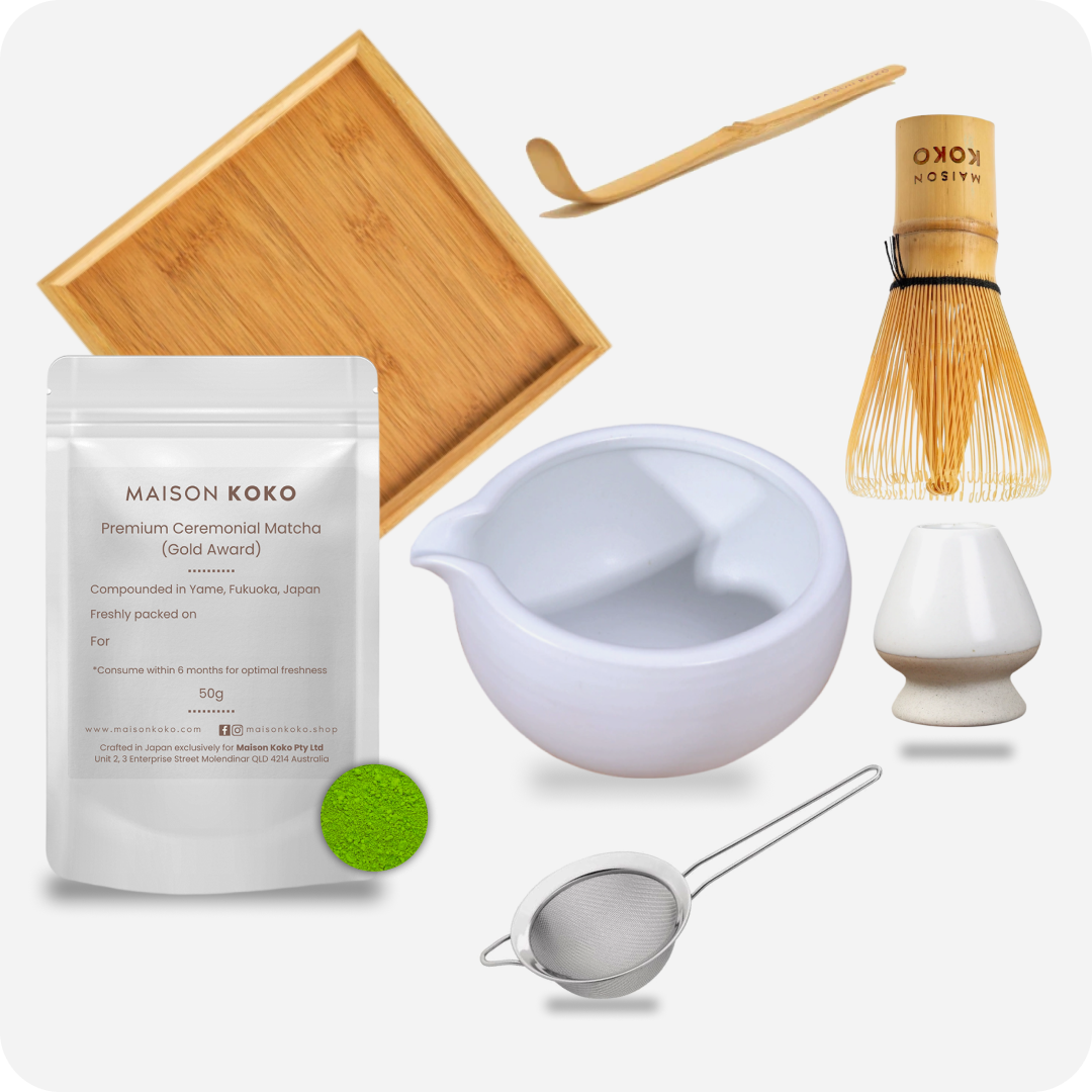 Matcha Gift Set (White) | Maison Koko