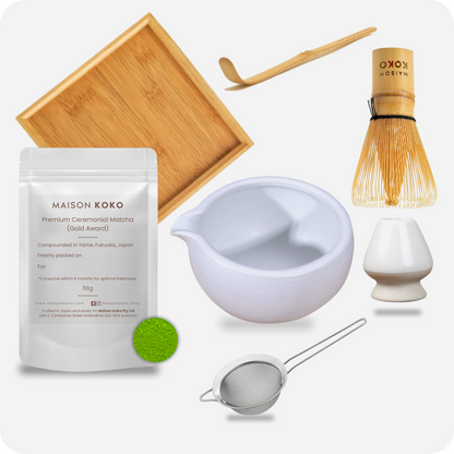 Matcha Gift Set (White) | Maison Koko