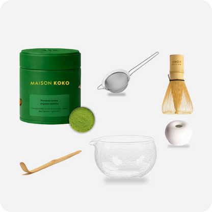 Matcha Signature Set Items White Whisk Holder | Maison Koko