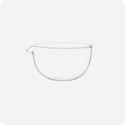 Mini Glass Matcha Bowl with Spout (300ml) | Maison Koko