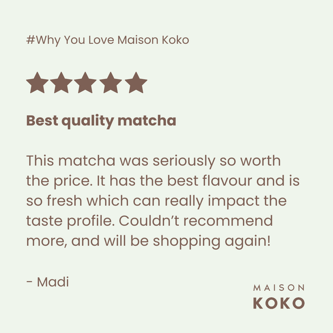 Premium Ceremonial Matcha (Gold Award) Customers Review | Maison Koko