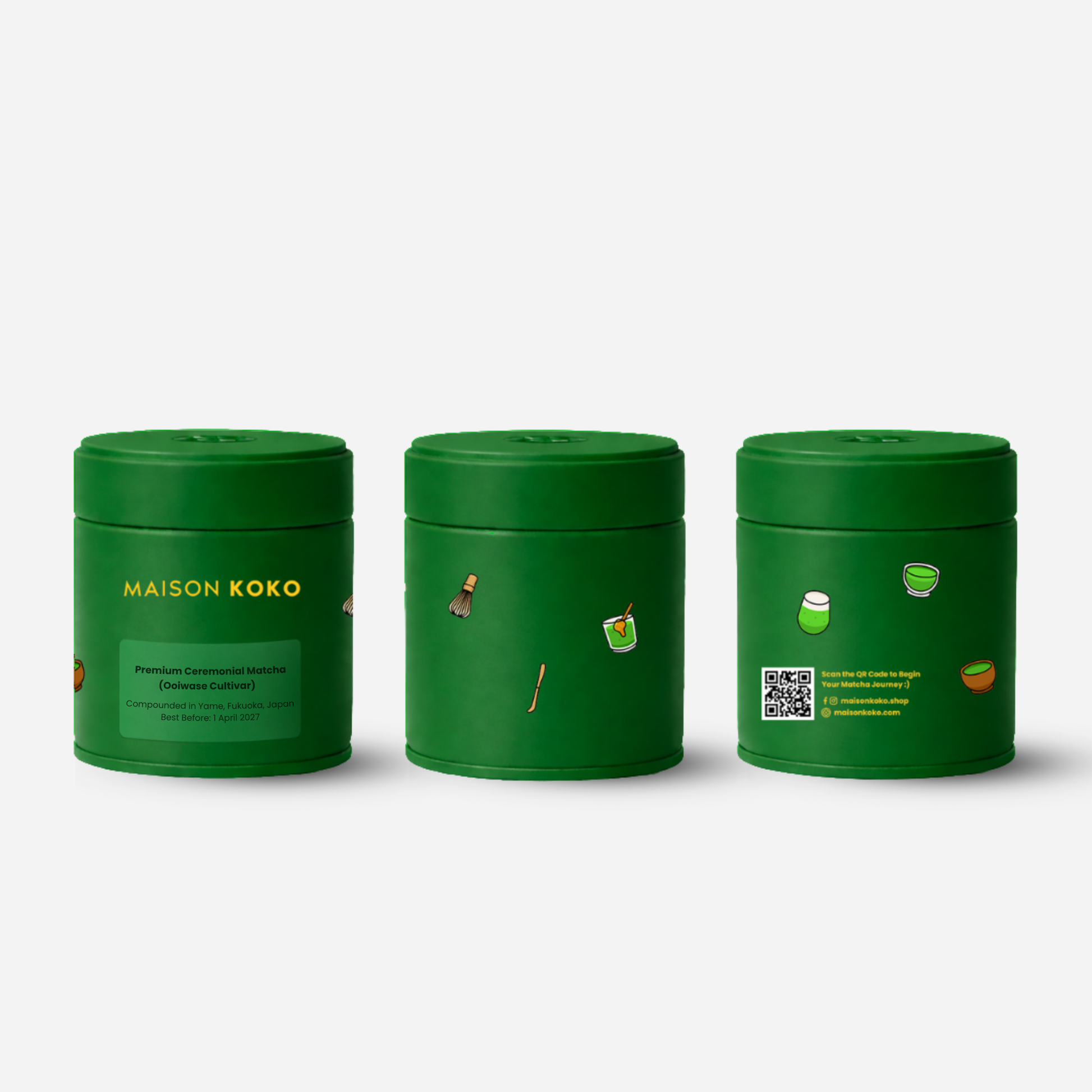 Premium Ceremonial Matcha (Ooiwase Cultivar) Tin | Maison Koko