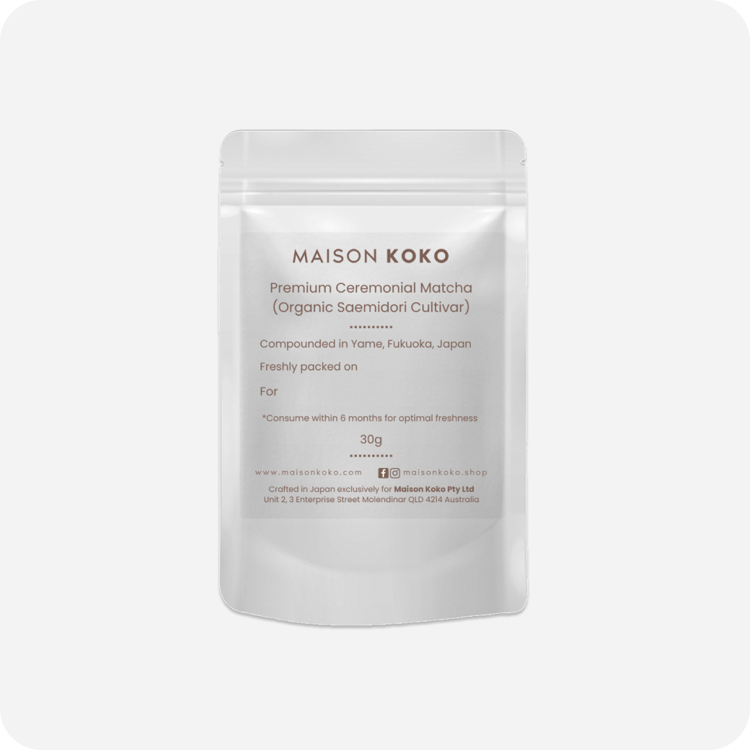 Premium Ceremonial Organic Matcha (Saemidori Cultivar) Package | Maison Koko