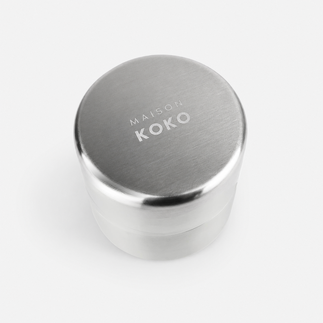 Stainless Steel Canister (220ml) Close up | Maison Koko