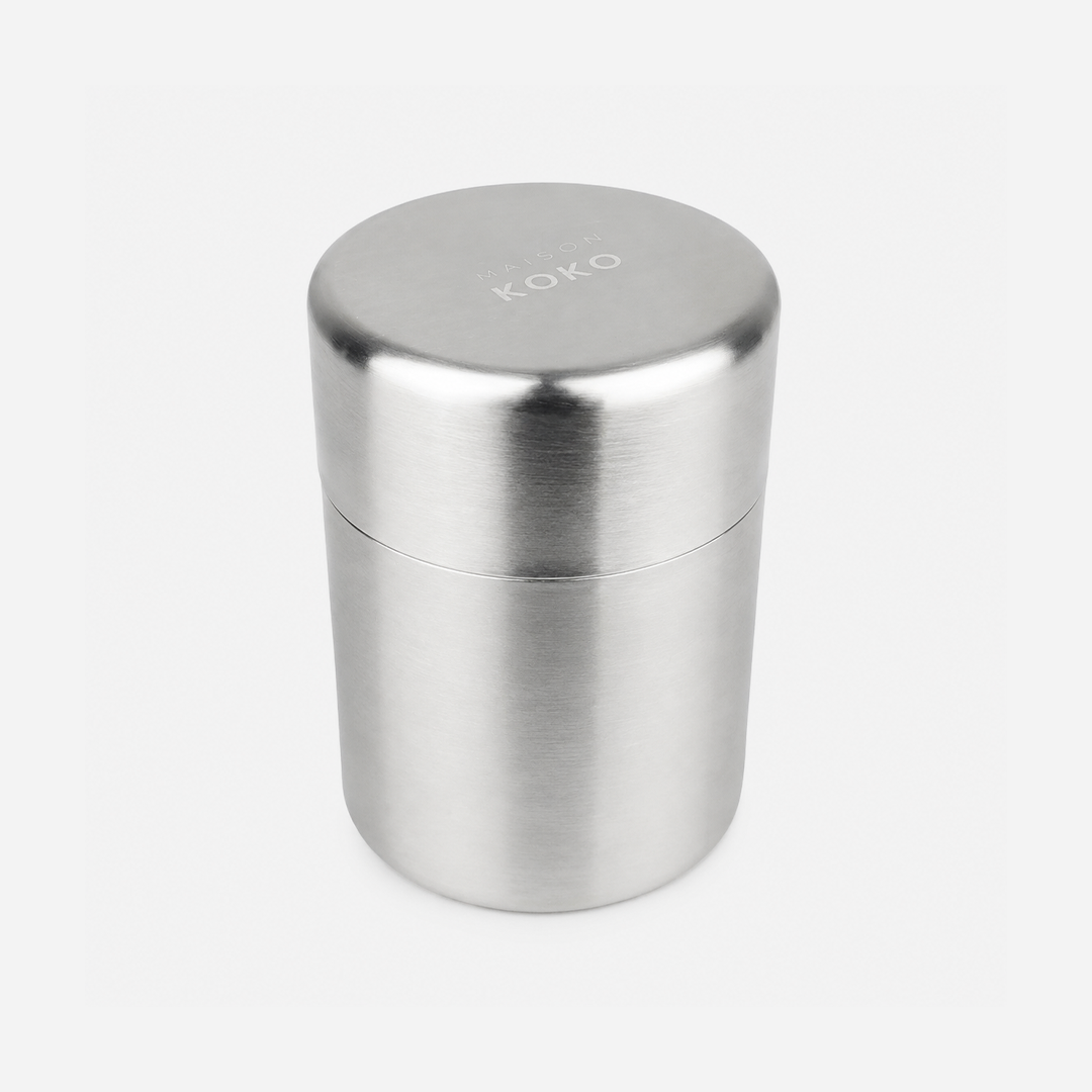Stainless Steel Canister (400ml) Close Up | Maison Koko