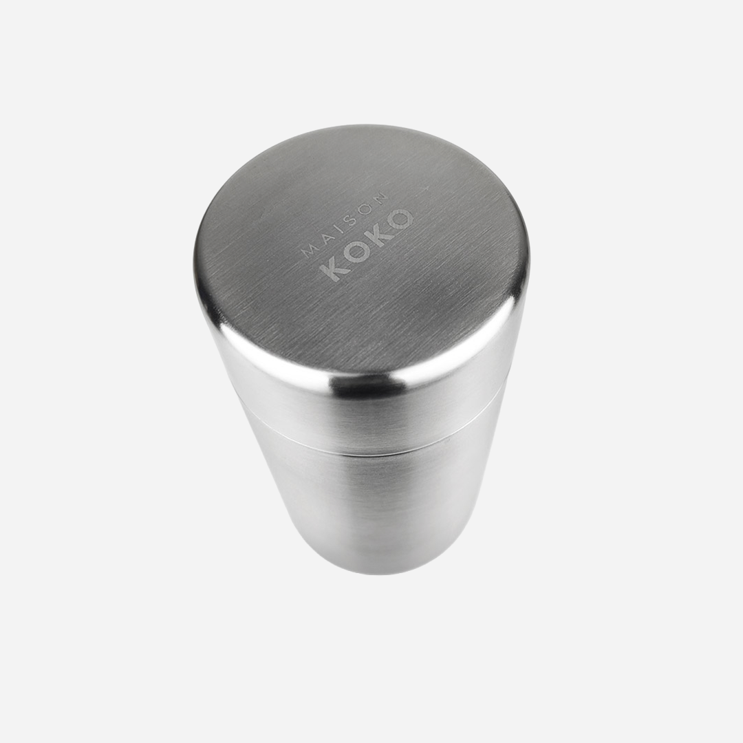Stainless Steel Canister (550ml) Close Up | Maison Koko
