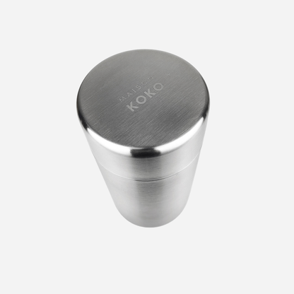 Stainless Steel Canister (550ml) Close Up | Maison Koko