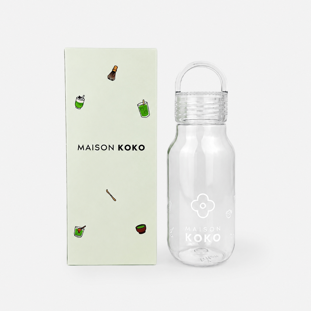 Tritan Matcha Mixer Bottle (300ml) Package | Maison Koko