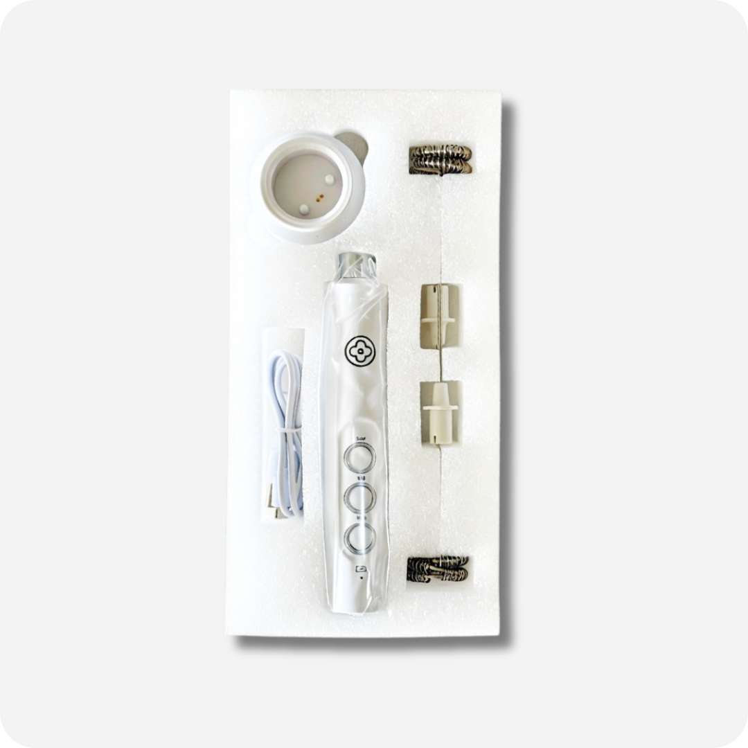 Maison Koko White electronic device with accessories on a white background 
