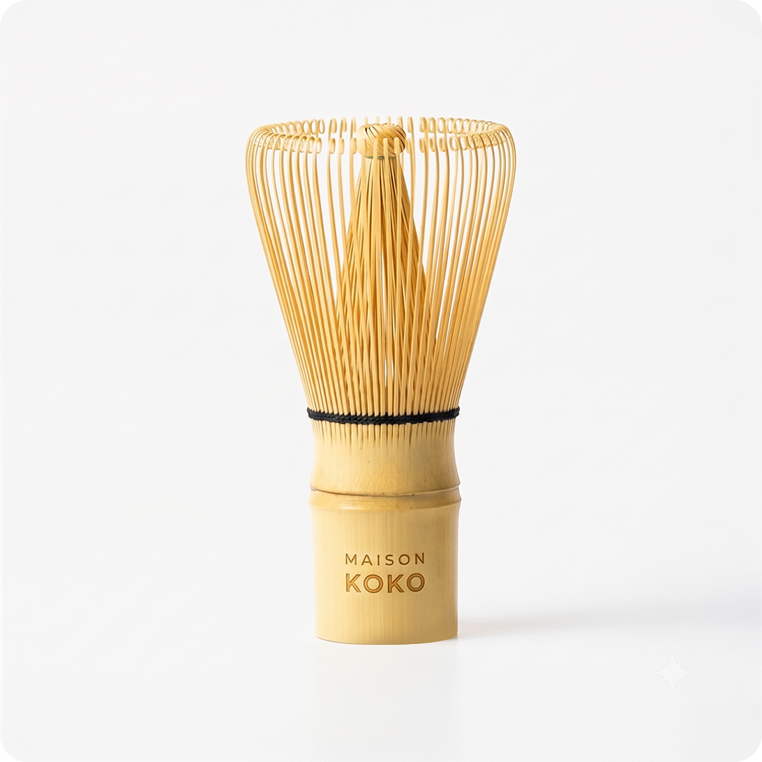 Bamboo Matcha Whisk (120 Prongs) | Maison Koko)
