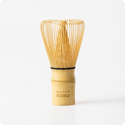 Bamboo Matcha Whisk (120 Prongs) | Maison Koko)