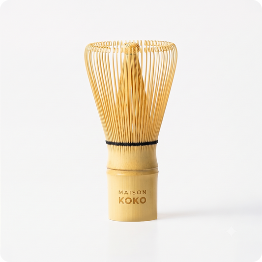 Bamboo Matcha Whisk (120 Prongs) | Maison Koko)
