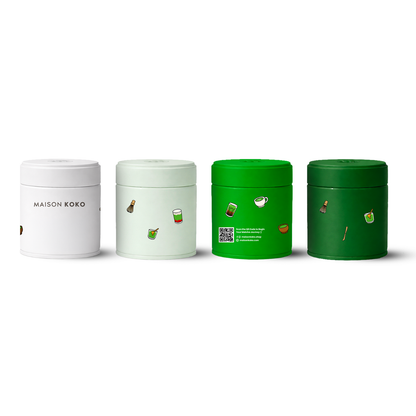Empty Matcha Tin - Set of All 4 Colours | Maison Koko
