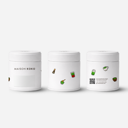 Empty Matcha Tin (White) - Maison Koko
